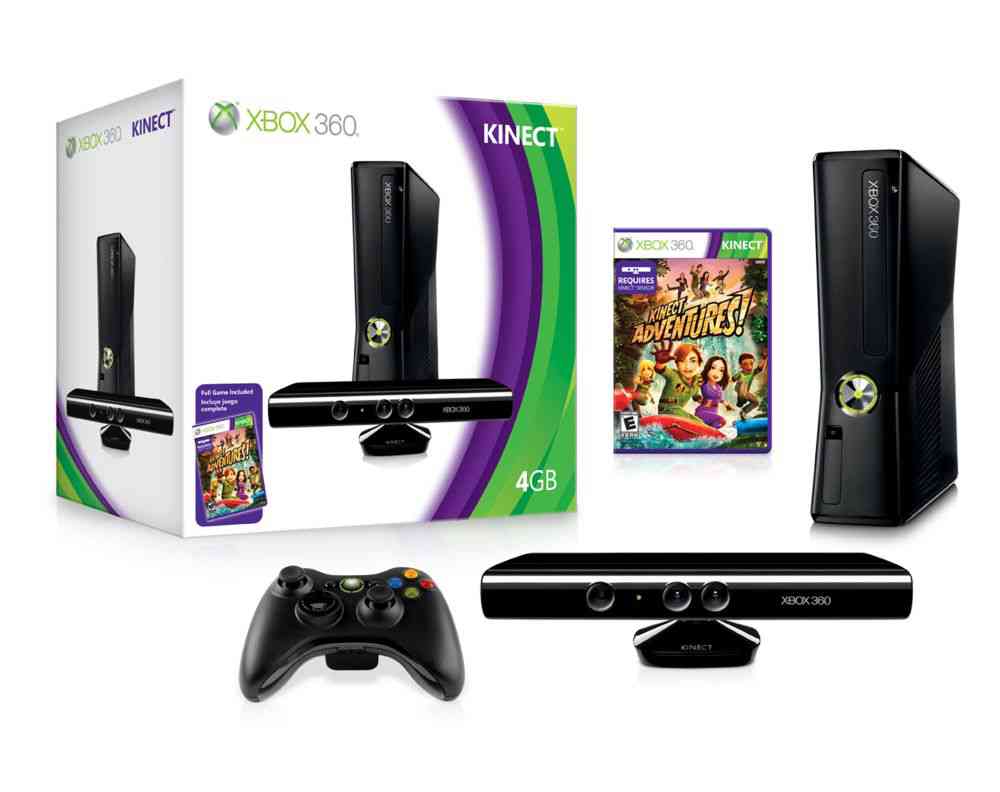 Consola Xbox 360 4 Gb   Kinect   Kinect Adventures